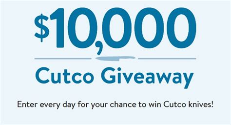 cutco sweepstakes|Cutco $10K Giveaway: Win Free Knives Every Day!.